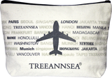 TREEANNSEA Flight Attendant City Cosmetic Pouch