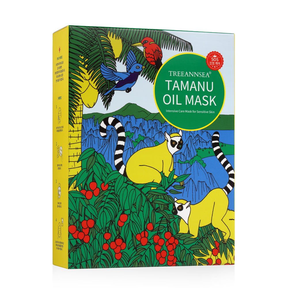 TREEANNSEA Madagascar Tamanu centella Mask Pack 10EA/1SET
