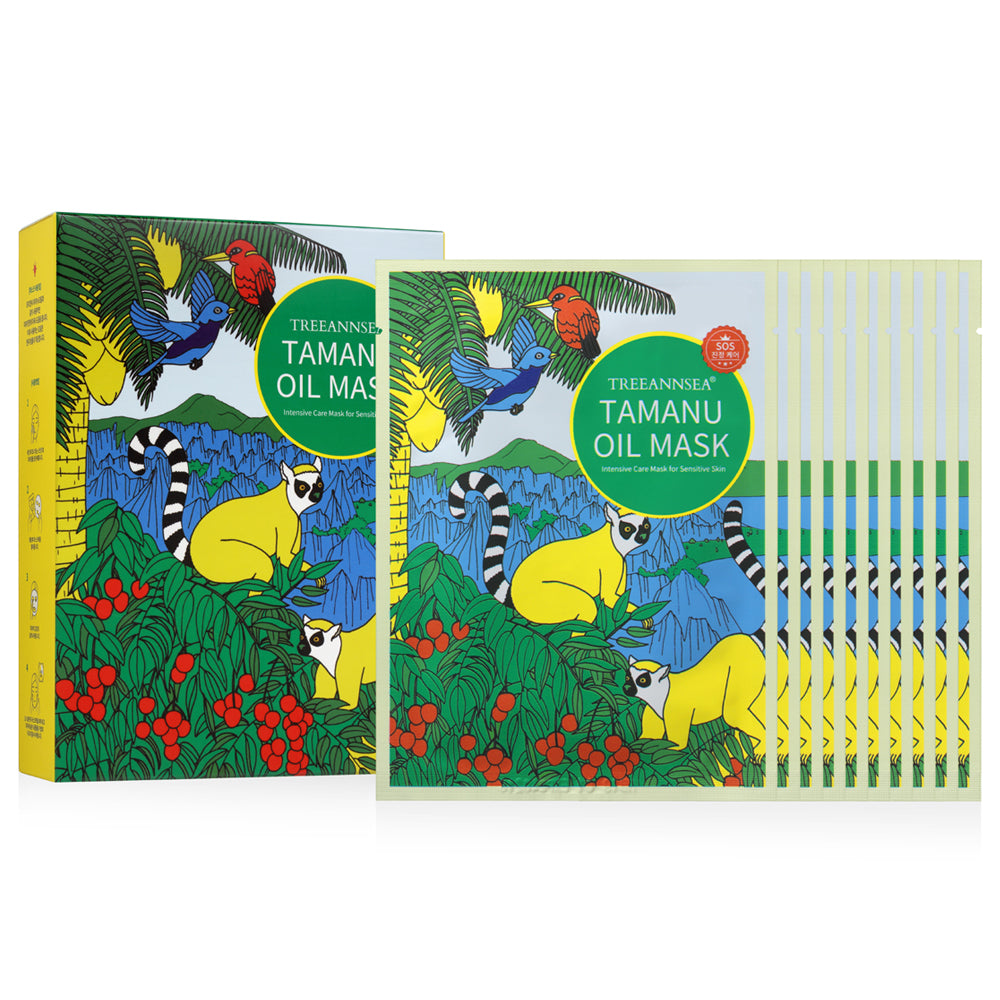 TREEANNSEA Madagascar Tamanu centella Mask Pack 10EA/1SET