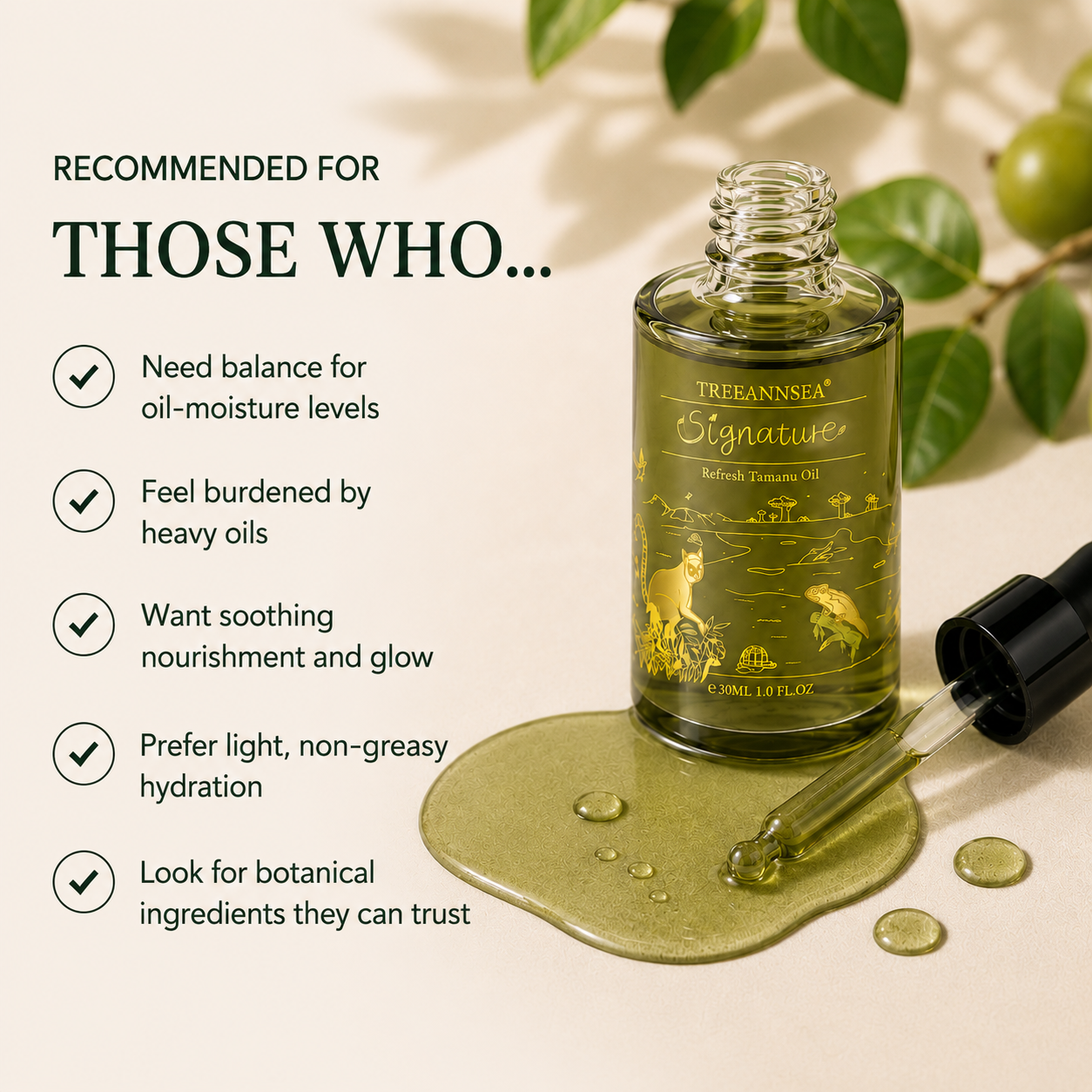 TREEANNSEA Signature Refresh Tamanu Oil 30ml
