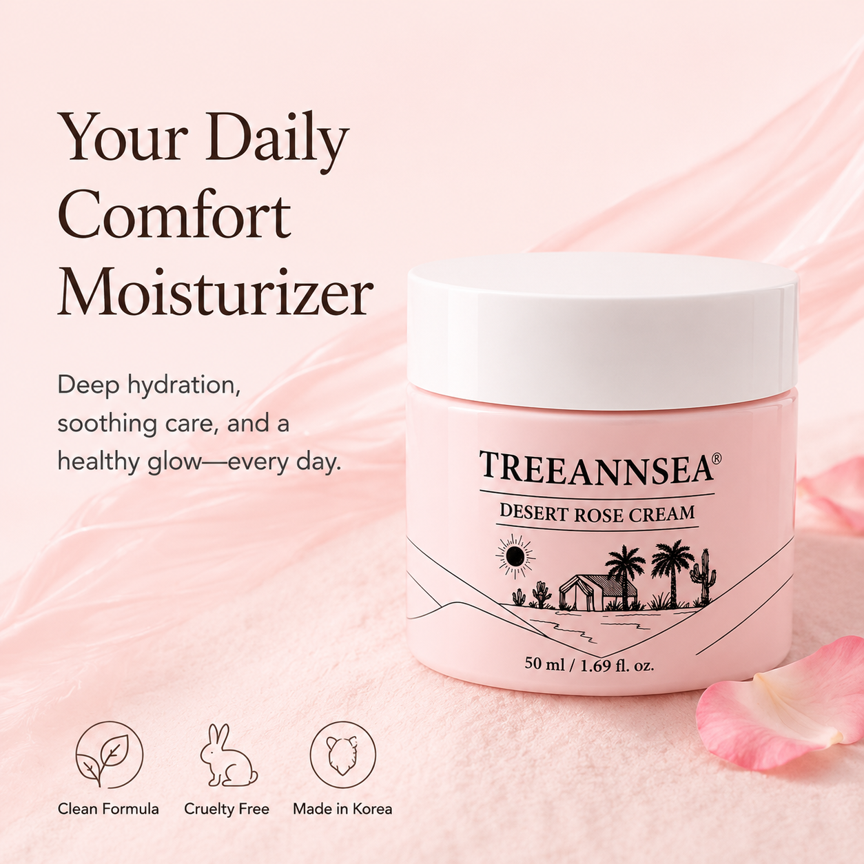 [NEW 26.07]TREEANNSEA Desert Rose Cream 50g, korean skincare