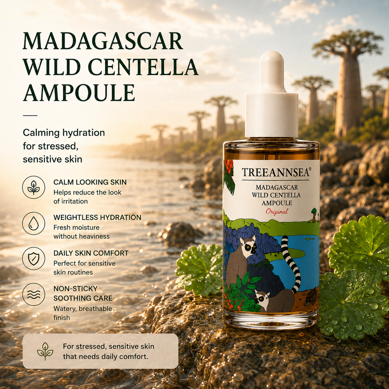 TREEANNSEA Madagascar Wild Centella Ampoule 50ml